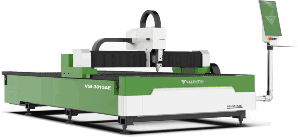 Máquinas de corte a laser para chapas com cabeçote de alta precisão para chapas metálicas espessas.